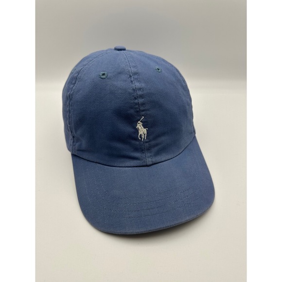 Polo Ralph Lauren Other - Vintage 90s Polo by Ralph Lauren Hat Made in USA Blue Chino Strapback Cap POLO